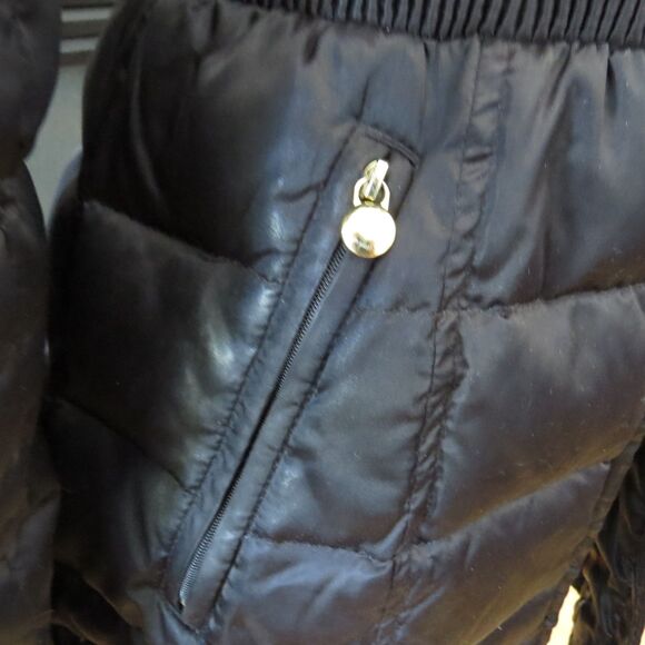 Laundry by Shelli Segal Full Length Puffer  with hood Black  XS  NWOT - Picture 7 of 14